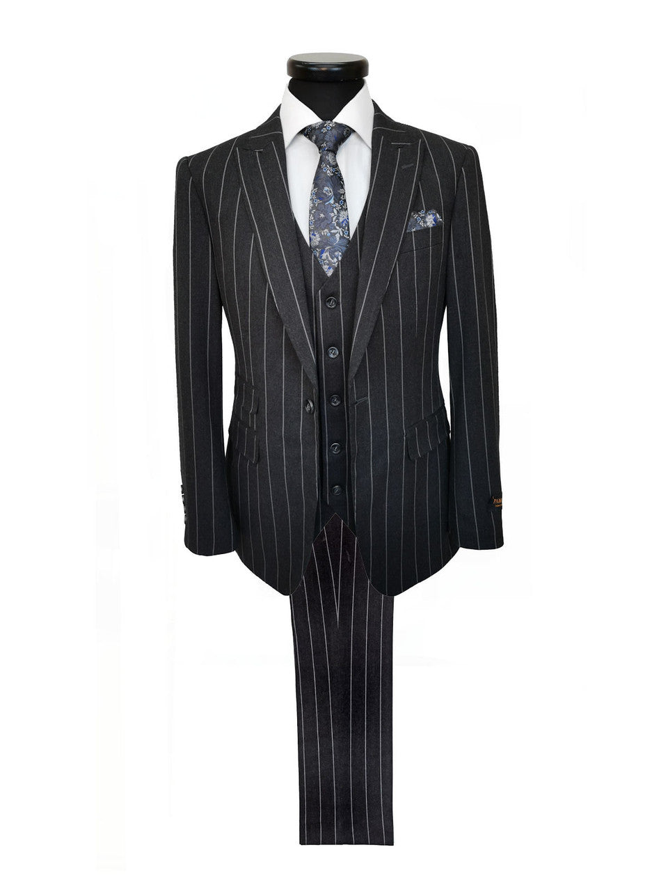 Charcoal Stripe 3-Piece Suit