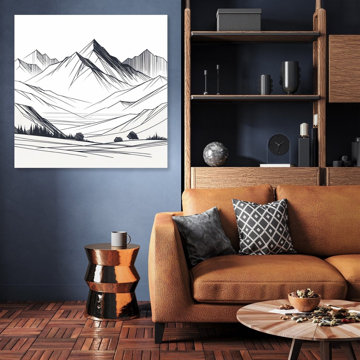 Serene Peaks Canvas