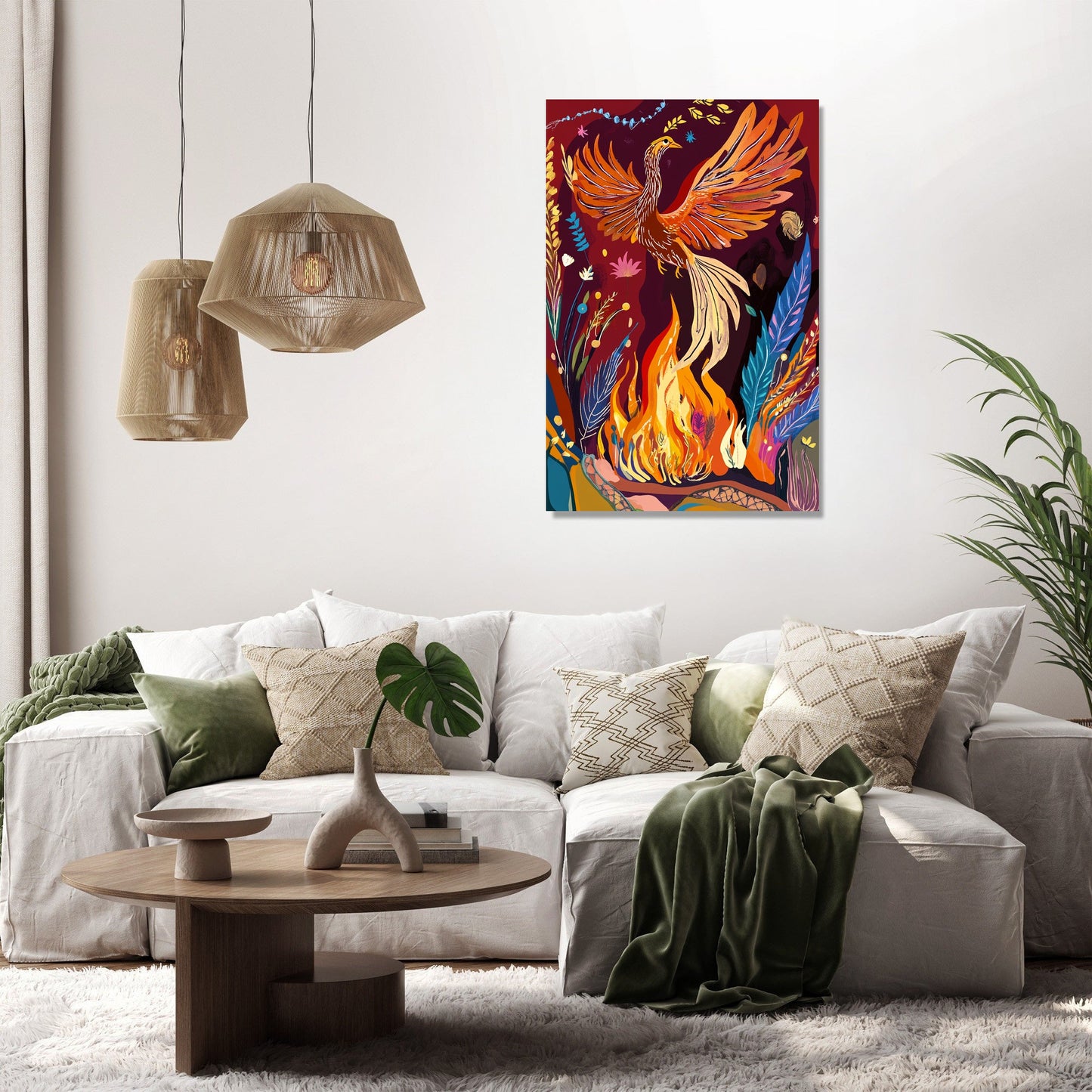 Phoenix Rebirth Celebration Canvas