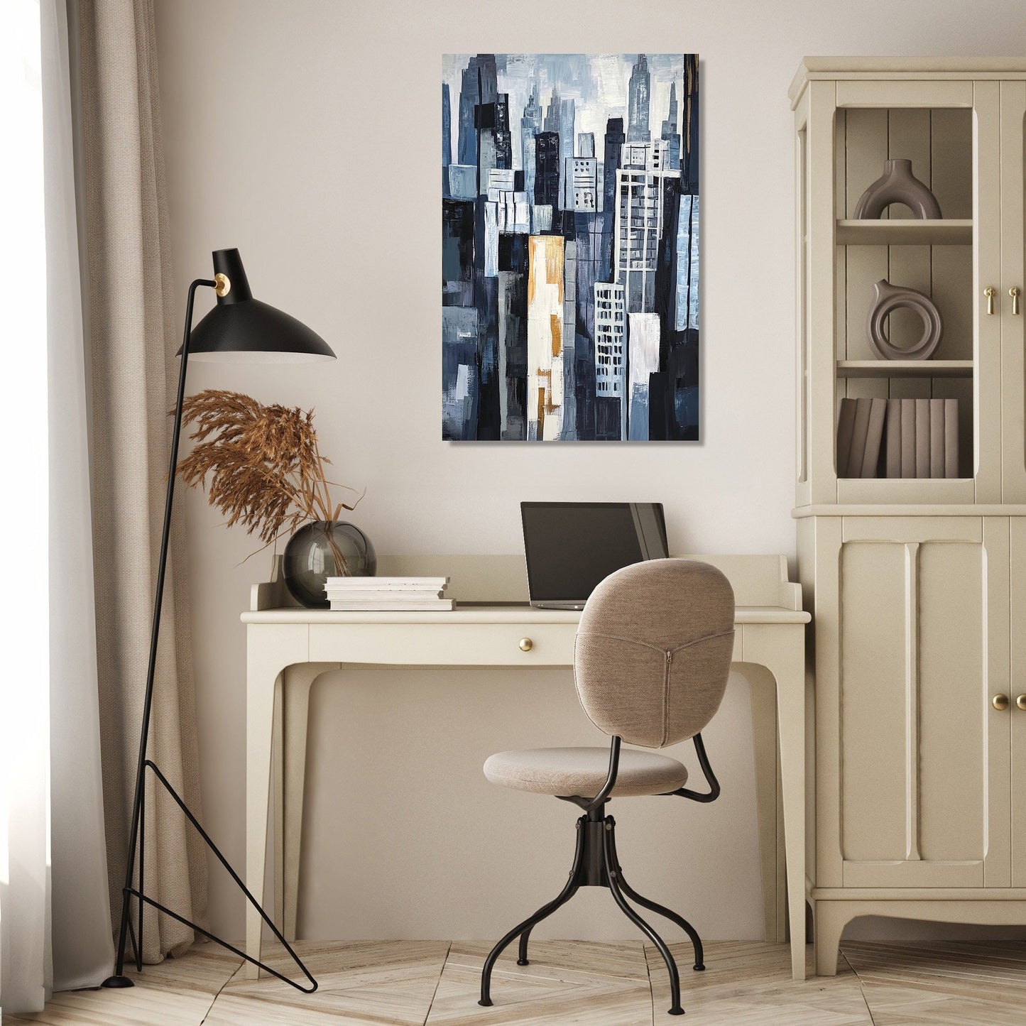 Geometric Skyscrapers Canvas