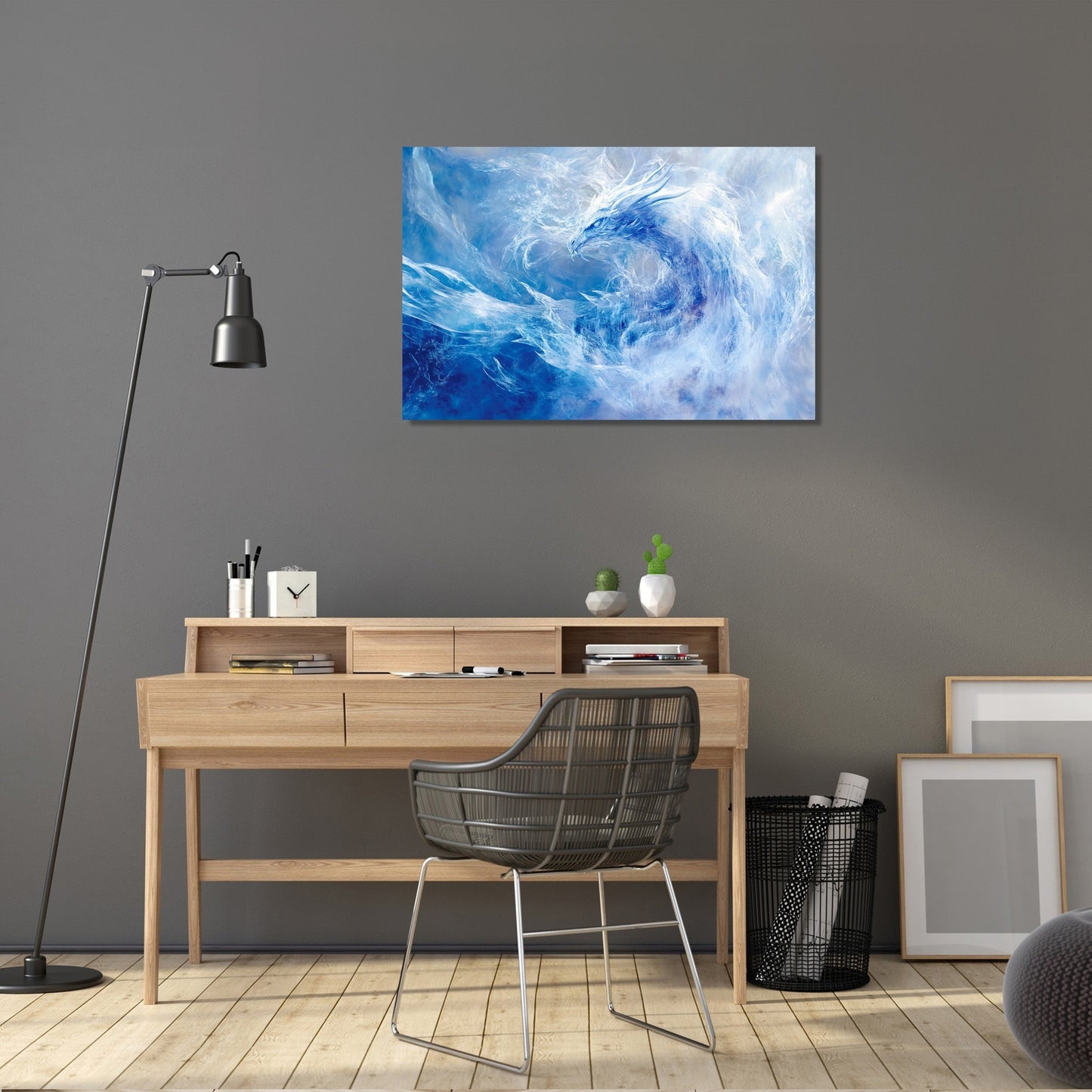 Frostbound Guardian Canvas