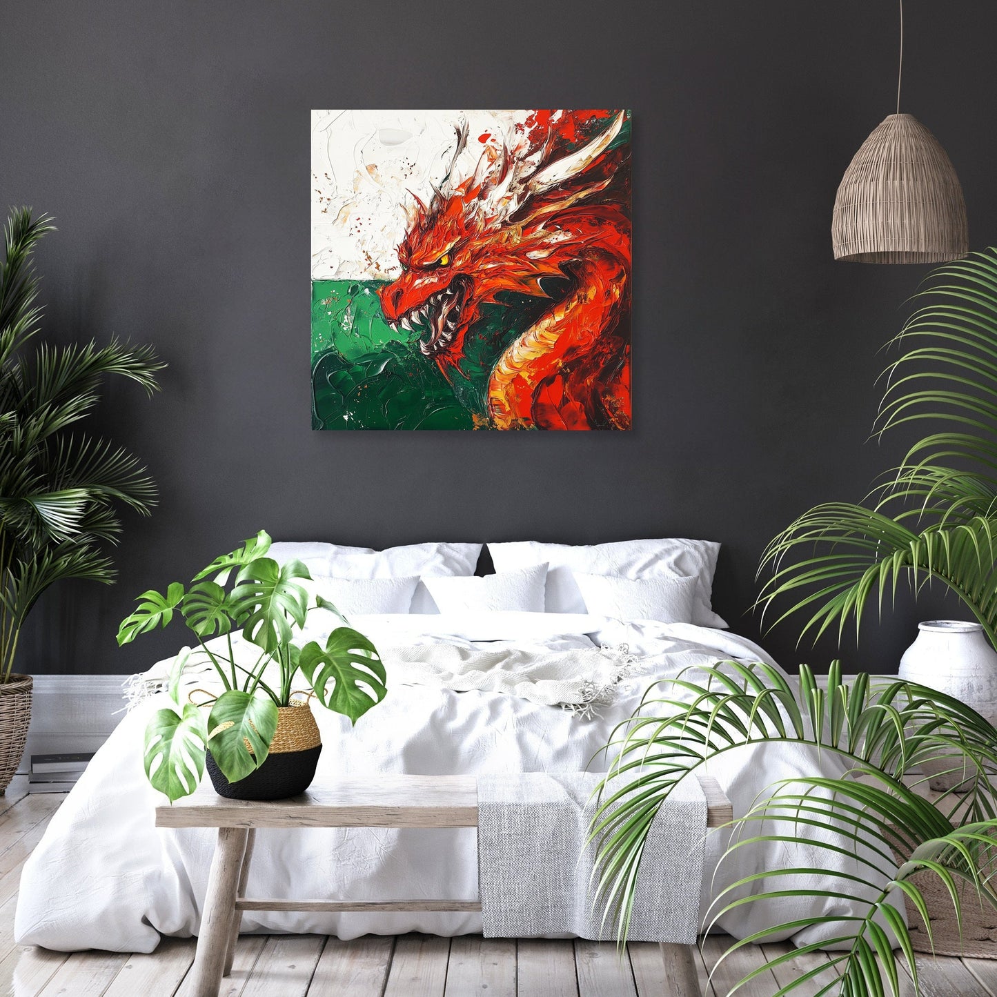 Red Dragon Honour Canvas