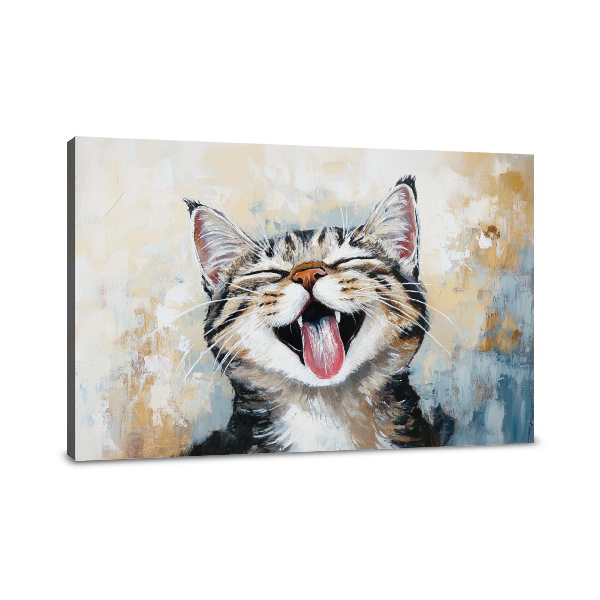 Joyful Whiskers Canvas