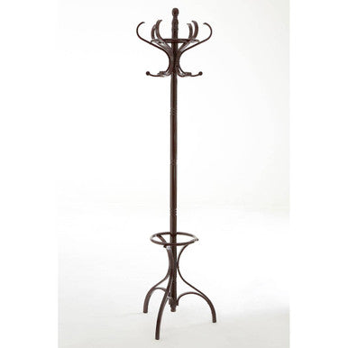 Kennedy Mahogany Finish Coat Stand | Solid Wood & Free Standing