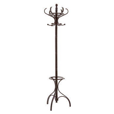 Kennedy Mahogany Finish Coat Stand | Solid Wood & Free Standing
