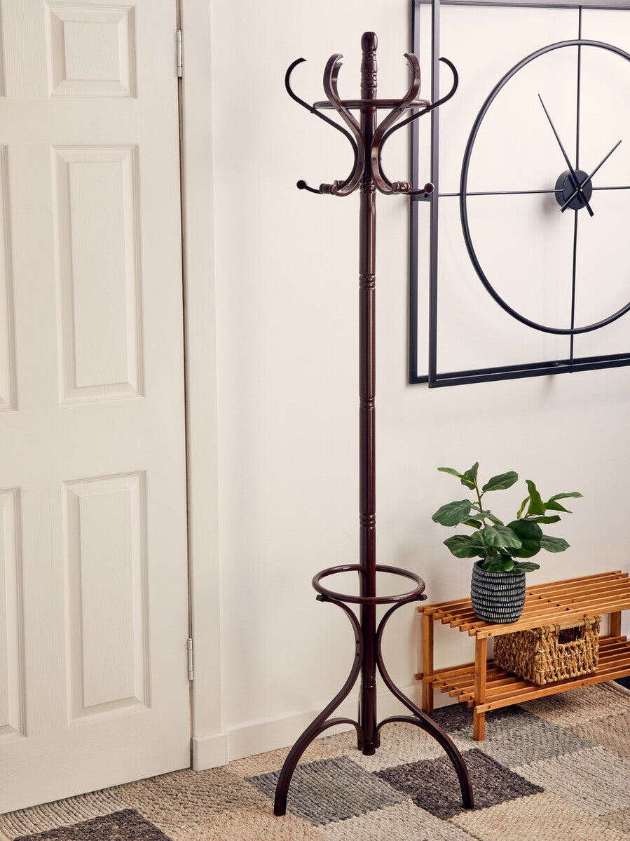 Kennedy Mahogany Finish Floor Standing Coat Stand