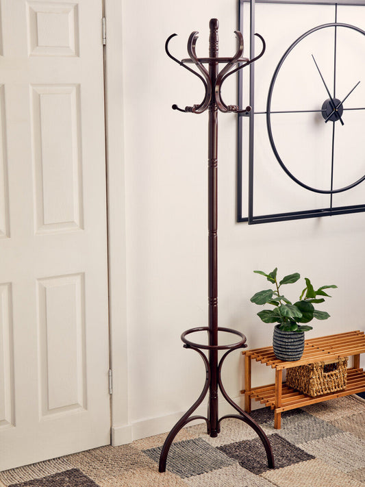 Kennedy Mahogany Finish Floor Standing Coat Stand
