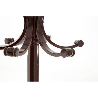 Kennedy Mahogany Finish Coat Stand | Solid Wood & Free Standing