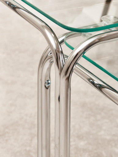 Jordan Nest Of 3 Clear Glass Tables