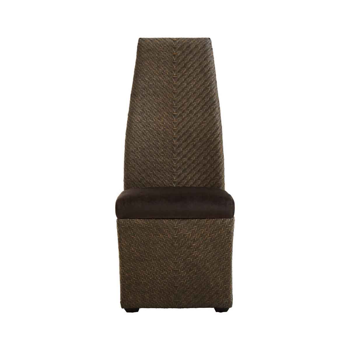 Taupe Large Velvet Dining Chair