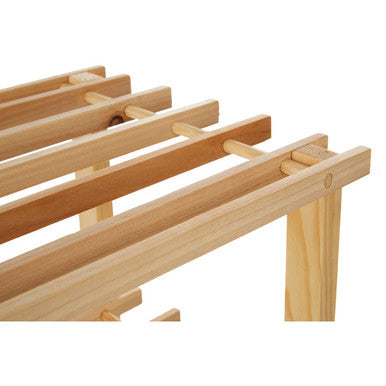 Parker Natural And Cedar Wood 2 Tier Shoe Rack