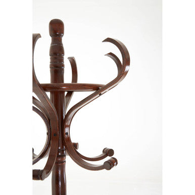 Kennedy Walnut Finish Solid Birchwood Coat Stand