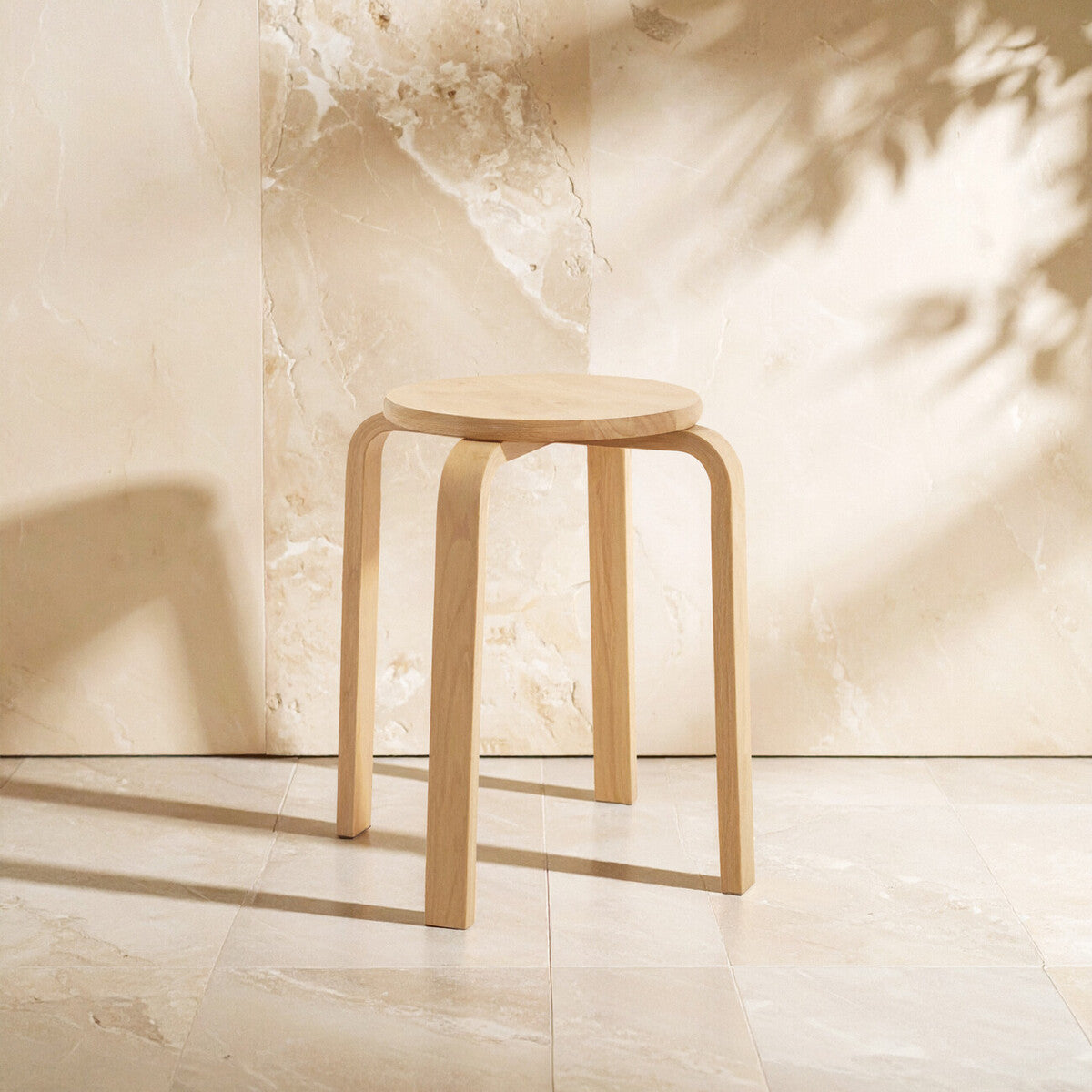 Tropical Hevea Wood Stacking Stool