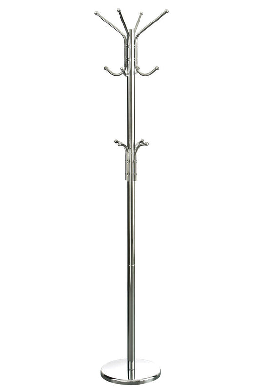 Drew Floor Standing Chrome Coat Stand