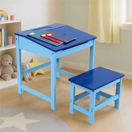 Jordan Children's Blue Desk And Stool