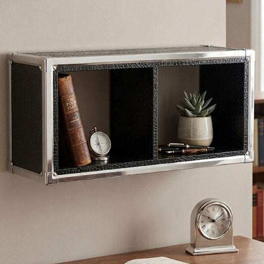 Crocodile Leather Effect Wall Cube | Carla