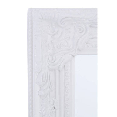 Brussels Chic Vintage White Floor Standing Mirror