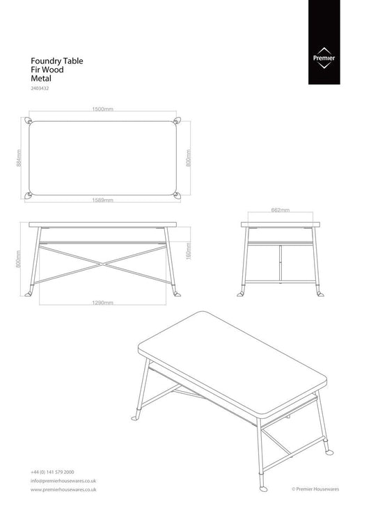Foundry Double Top Table