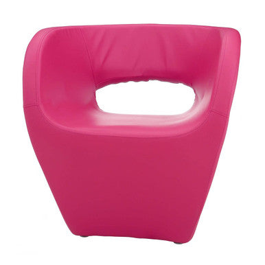 Aldo Hot Pink Faux Leather Armchair