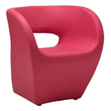 Aldo Hot Pink Faux Leather Armchair