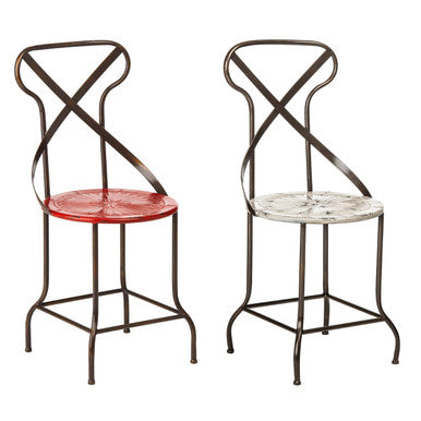 Red Metal Seat Chair | Artisan