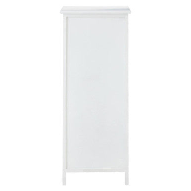 New England White 5 Drawers Chest