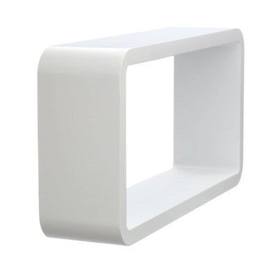 Set Of Three Varied White Wall Cubes