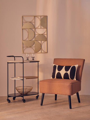 Terracotta Fabric Chair | Stockholm