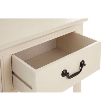 Heritage 3 Drawer White Console Table