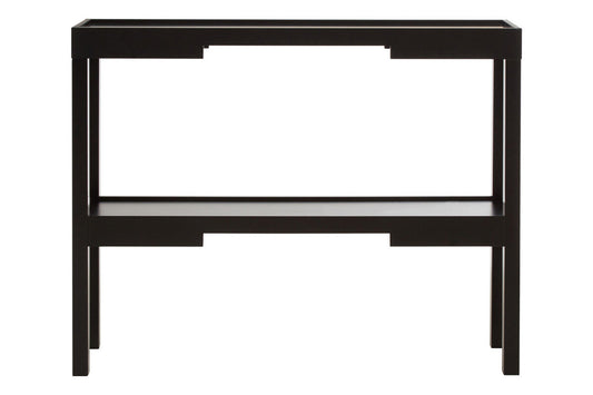 Black Console Table with Storage, Osaka