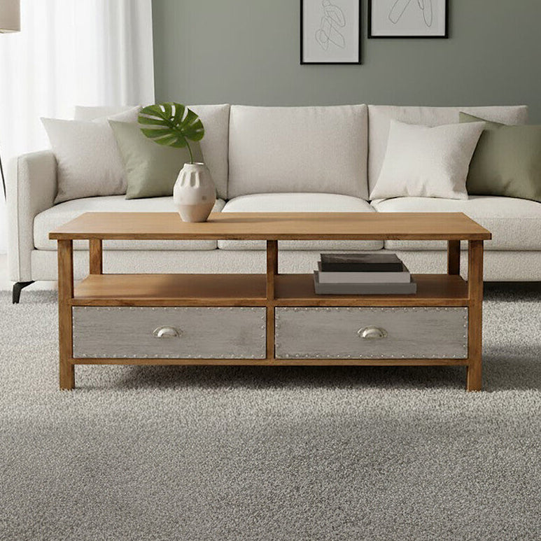 Brown Rectangular Storage Coffee Table | Shoreditch