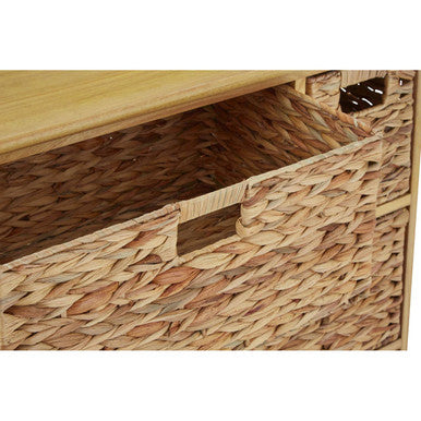 Padstow 6 Basket Drawers Natural Water Storage Unit