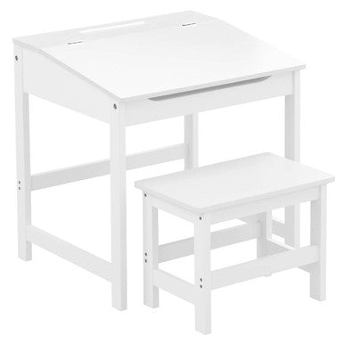Jordan Children's White Desk And Stool