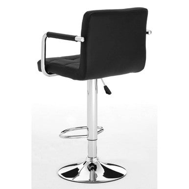 Black Leather Effect Bar Chair | Starz