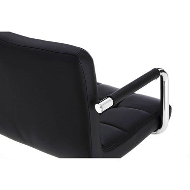 Black Leather Effect Bar Chair | Starz