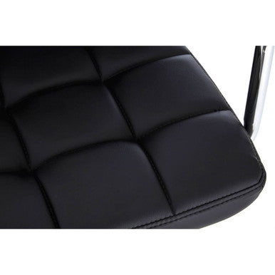 Black Leather Effect Bar Chair | Starz