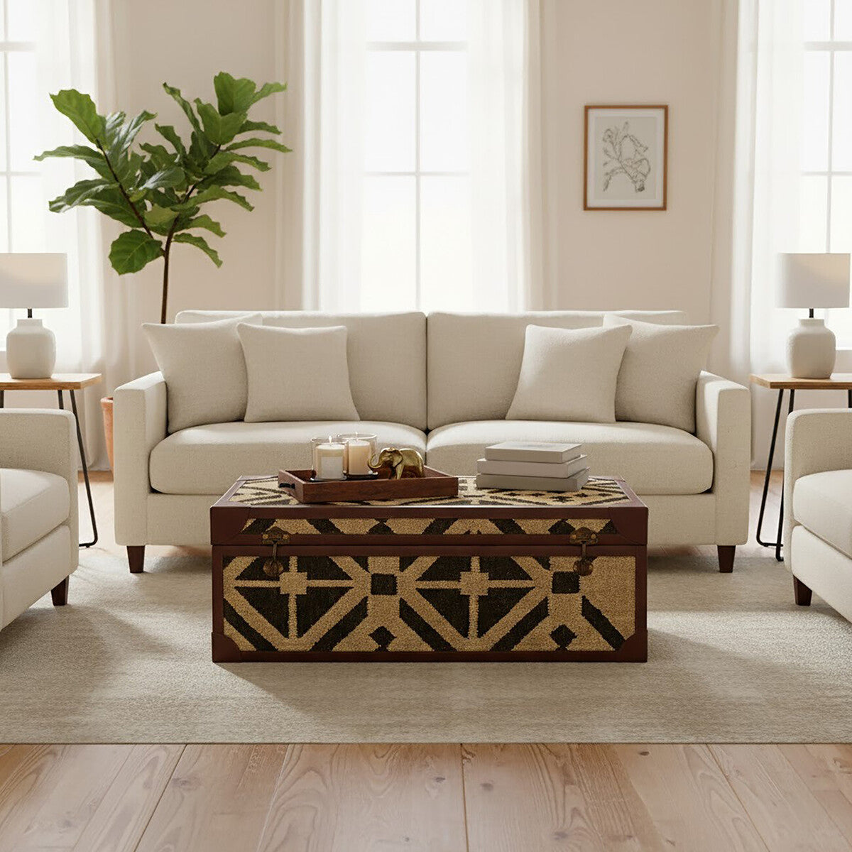 Aztec Coffee Table Trunk