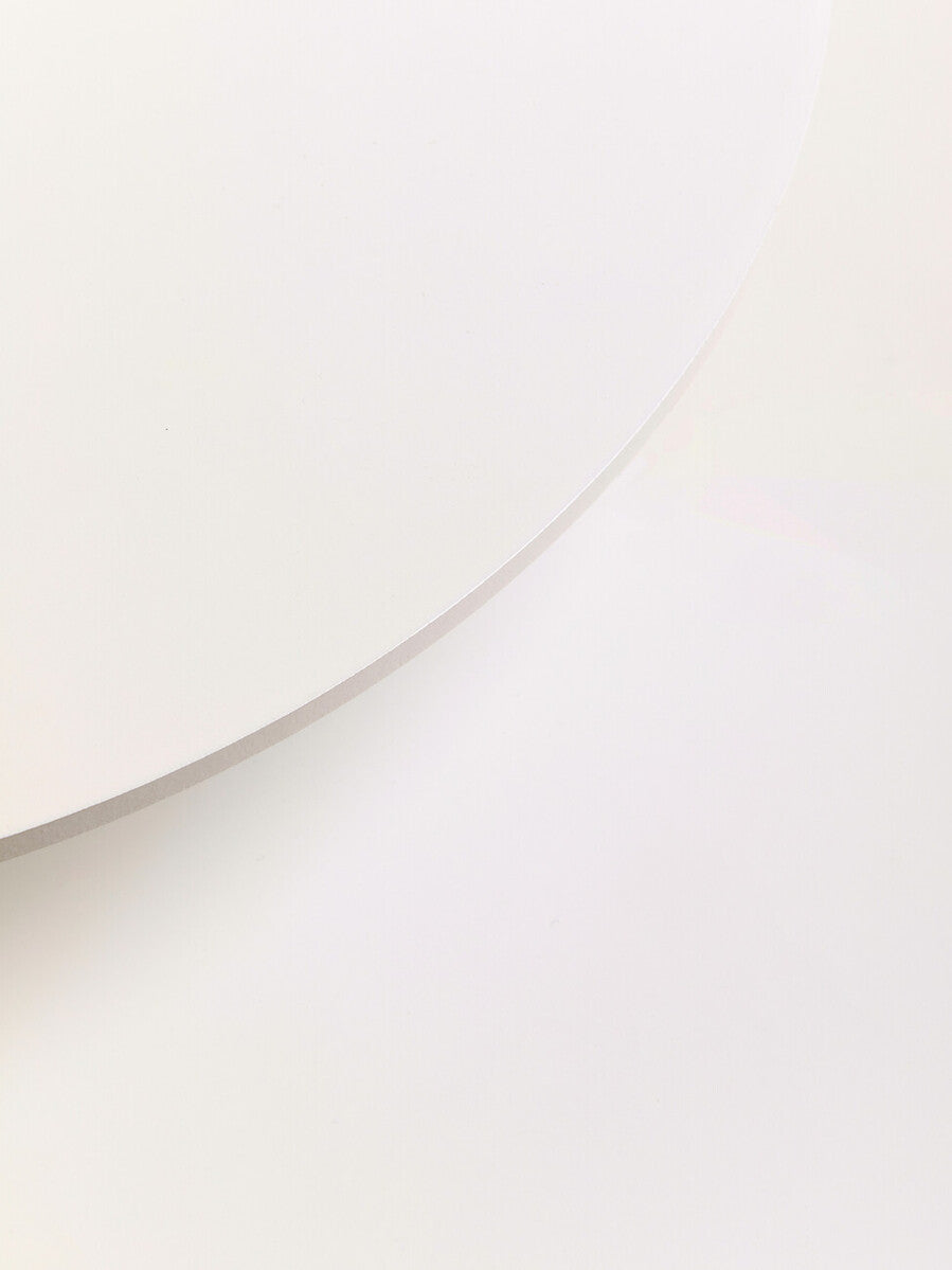 Set Of Two Viborg White Round Side Tables