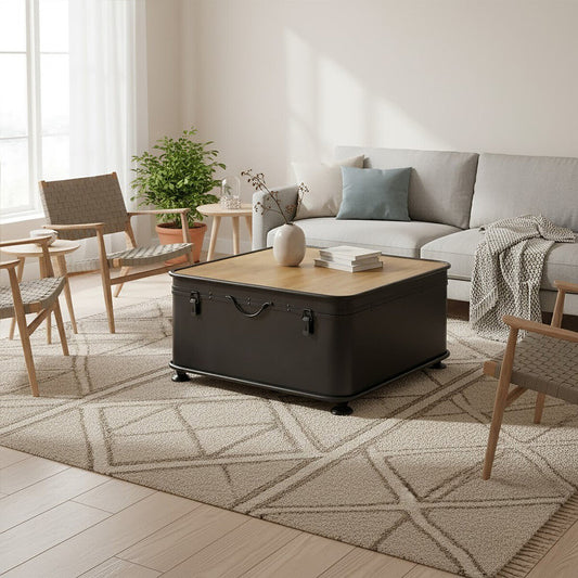 New Foundry Coffee Table With Hinged Top