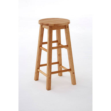 Selby Natural Tropical Hevea Wood Bar Stool