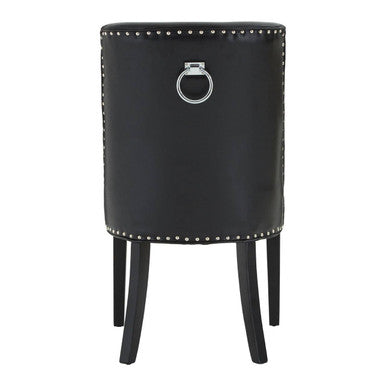 Black Leather Effect Dining Chair | Rodeo