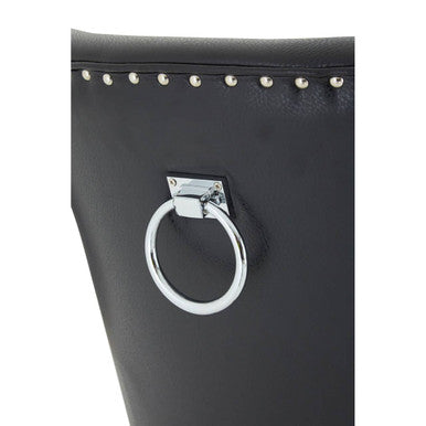 Black Leather Effect Dining Chair | Rodeo