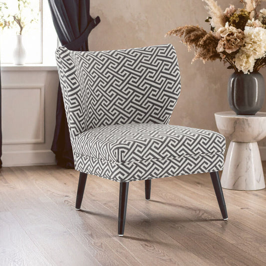 Regents Park Greek Key Design Accent Chair