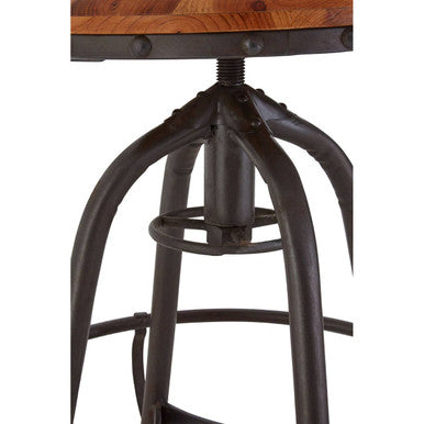 Fir Wood and Metal Bar Chair | New Foundry