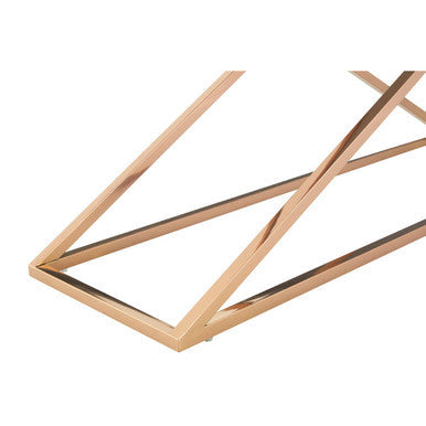 Montril Glass Top Criss Cross Console Table