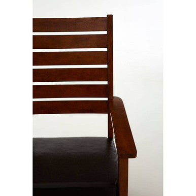 Brown Leather Effect Rocking Chair | Relax