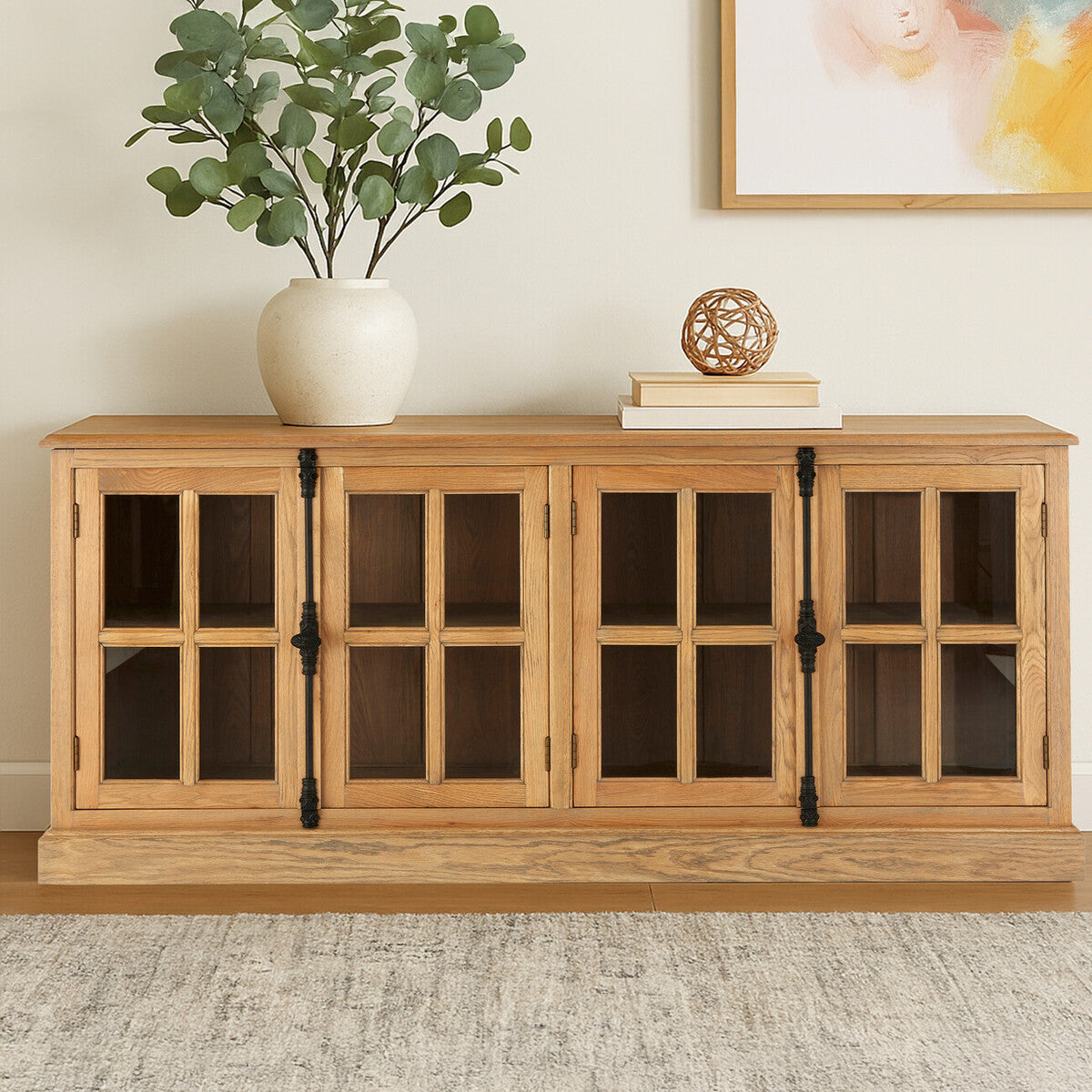 Lyon Oak Wood Sideboard