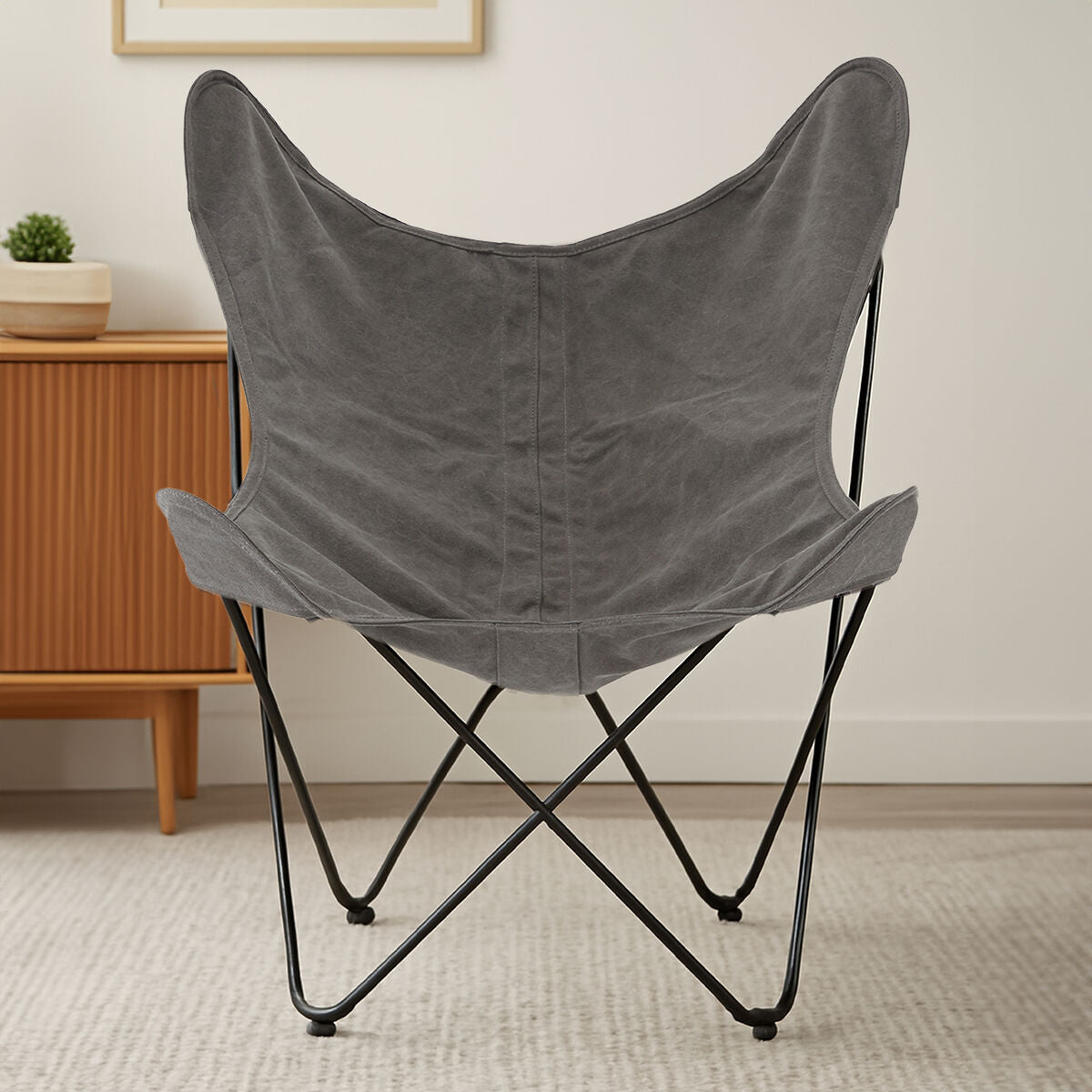 Grey Butterfly Chair | Papillon