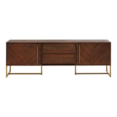 Brando Acacia wood Effect Media Unit