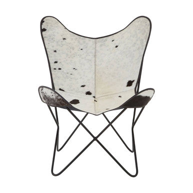 Black and White Cowhide Butterfly Chair | Buffalo